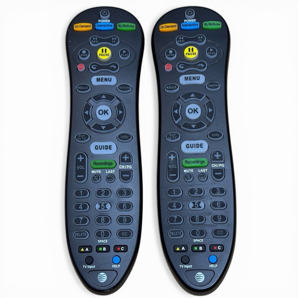 Lot of 2 S30-S1B Replacement Remote controls for AT&T U-Verse Cable Box Tested